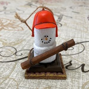 Original S’mores Midwest Christmas Ornament Winter Hat Wood Outdoor Marshmallow